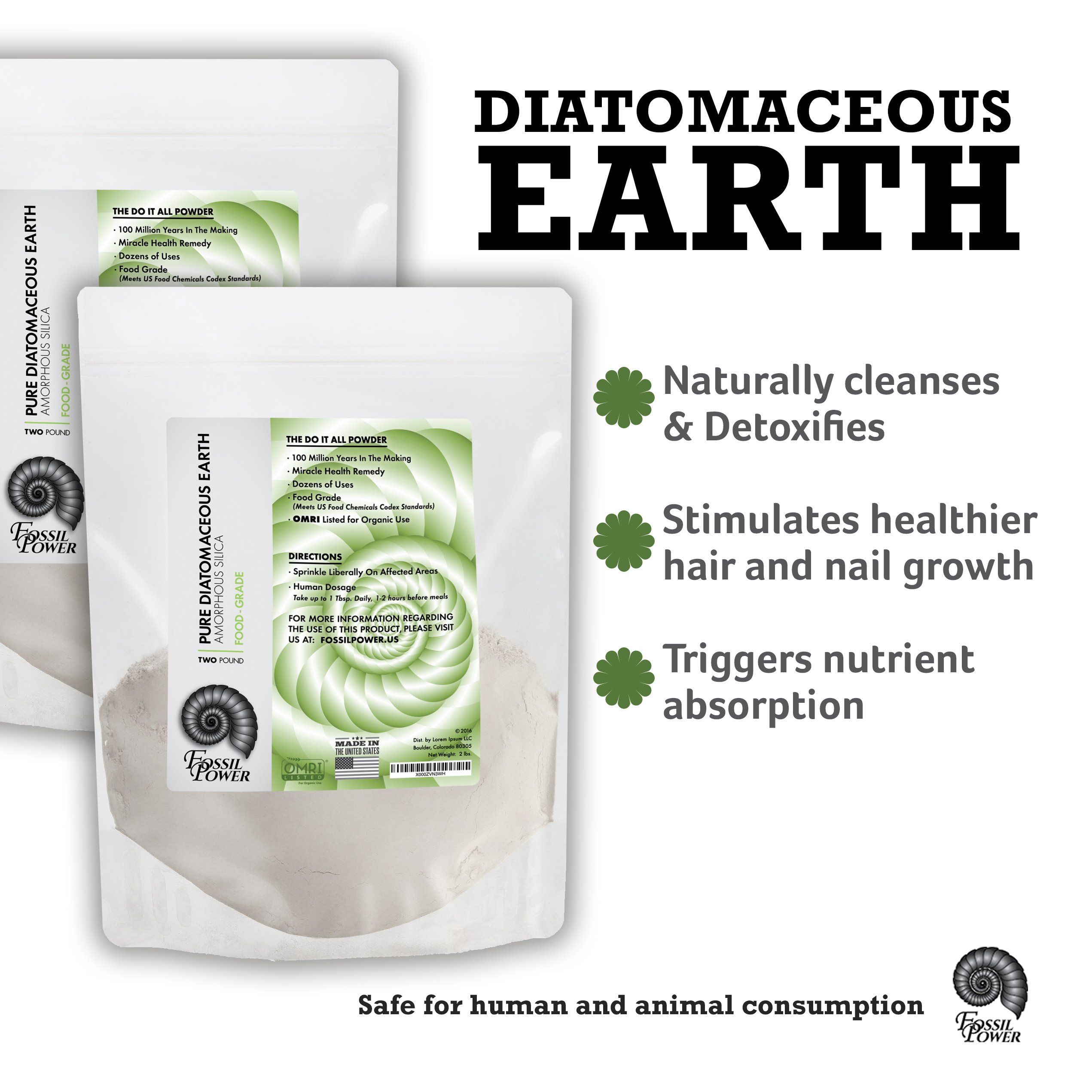 Fossil Power Diatomaceous and Clay